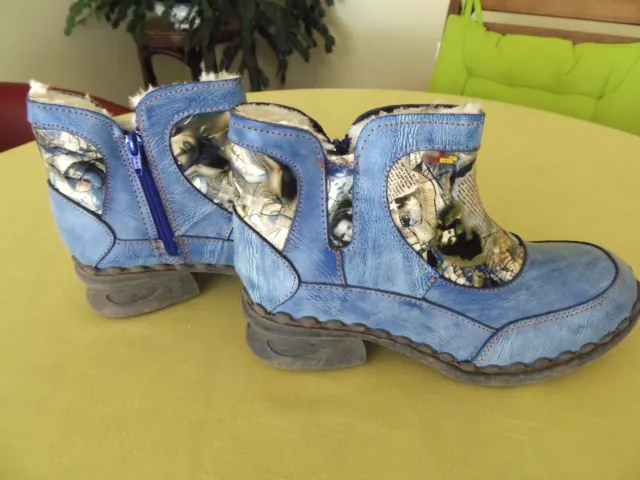 Bottines TMA 39/40- cuir / fourrées - NEUF