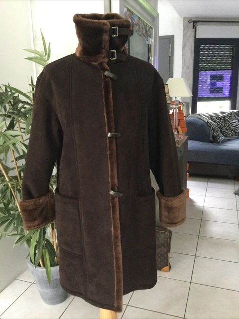 Manteau Parka Fourré Devianne/Pregio - Neuf Avec étiquettes, Taille FR52/EU50/IT56, Marron