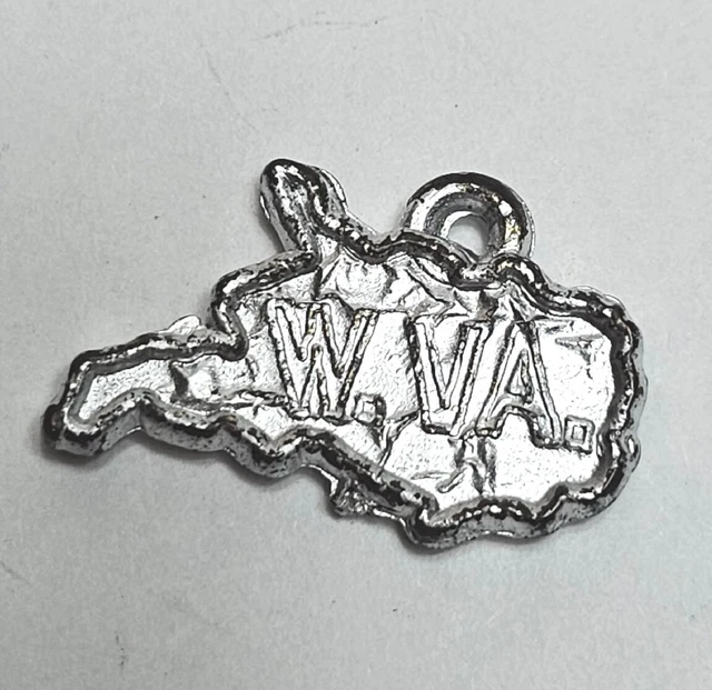 Vintage West Virginia Charm. Cracker Jack? Gumball Plastic Miniature