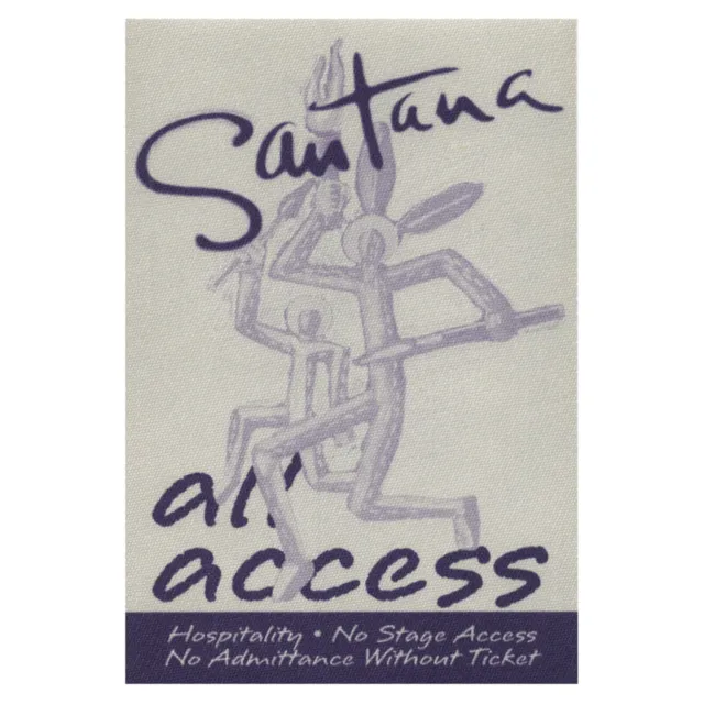 Santana 2001  concert tour All Access Backstage Pass