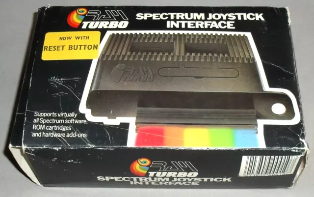 RAM Turbo Joystick Interface Sinclair ZX Spectrum ROM 1980s BOXED VINTAGE RARE