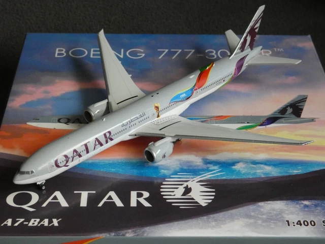 QATAR AIRWAYS BOEING 777-300ER A7-BAC Retro JC Wings JC4QTR0068 XX40068