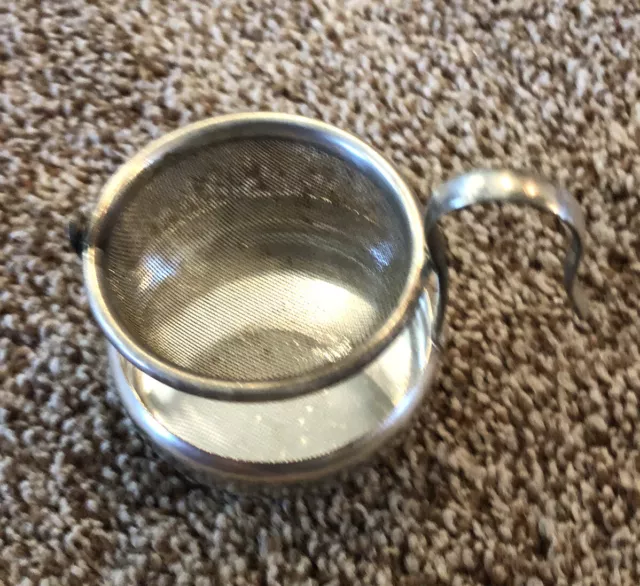 Vintage Silver-plated Tea Strainer Made In Germany