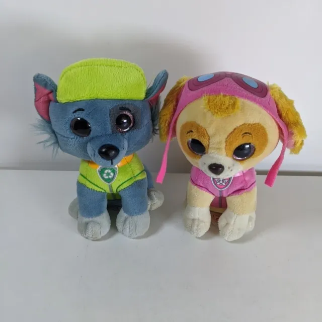 Rocky And Skye Paw Patrol - TY Plush Soft Toy Bundle