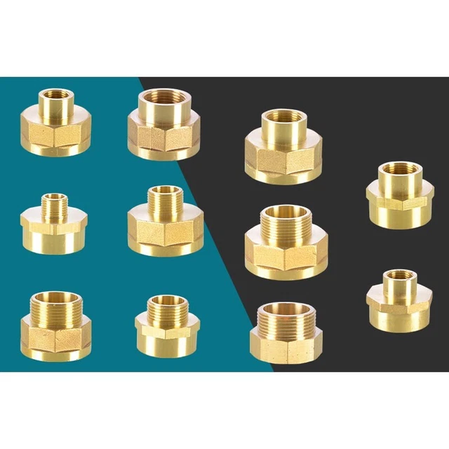 1.2" 1.5" 2" BSP Thread Brass Pipe Fitting Adapter Male Female Reducer Connector