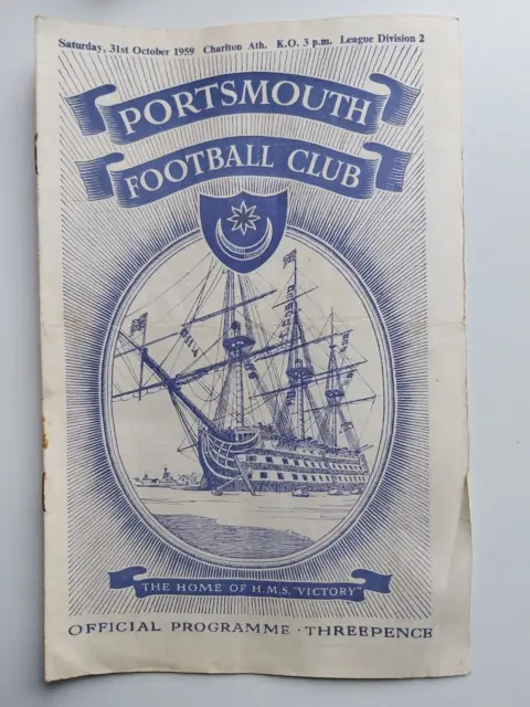 Portsmouth V. Charlton - 31.10.59