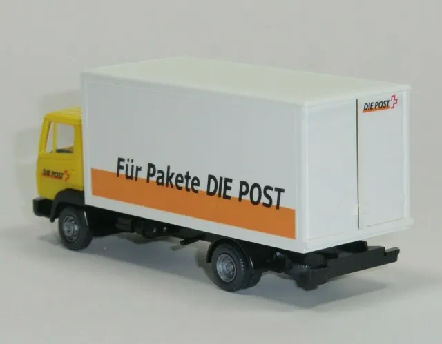 Wiking - MB 814 Kofferaufbau "Für Pakete die Post", Schweiz PTT, 1:87 - N807/A9 3