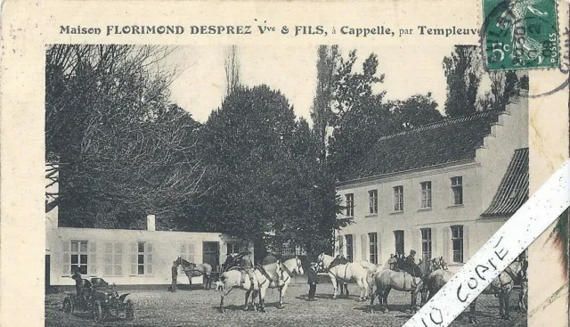 carte postale ancienne Nord, Capelle, ,  Wattines ferme Florimond Desprez