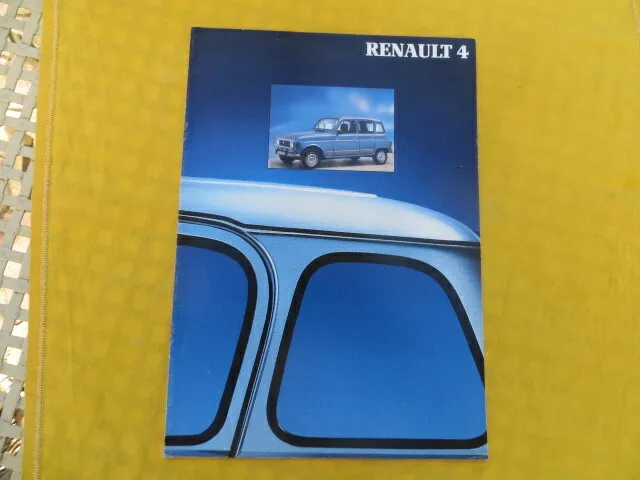 RENAULT 4 - catalogue publicitaire 1990