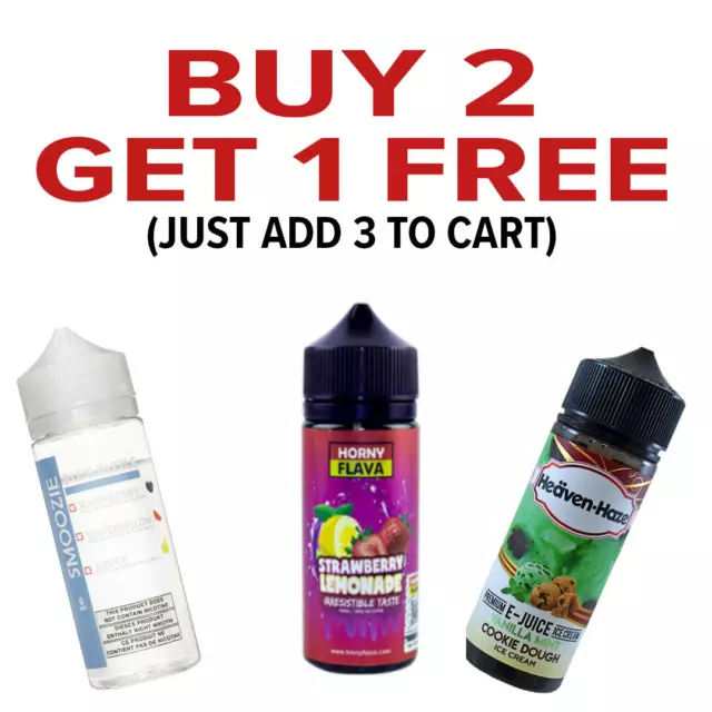 Premium 100Ml 0Mg E-Liquid Vape Juice 70Vg/30Pg (Buy 2 Get 1 Free Add 3 )🔞