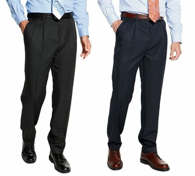 Men's Dress Pants Croft & Barrow Expended No Iron Microfiber Pleated size 36 NEW