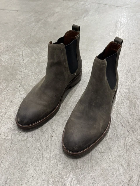 COLE HAAN WARNER GD Waterproof Chelsea Boots Men’s Size 8 Black Olive ...