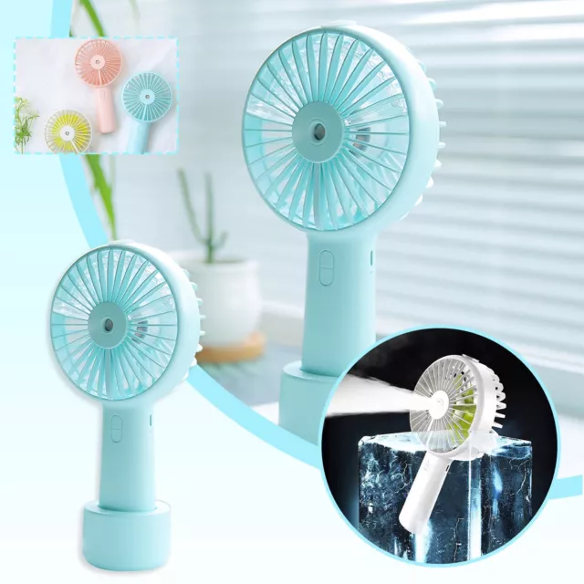 Water Tank Rechargeable USB Battery Water Fan Mist Personal Cooling Fan Humidif