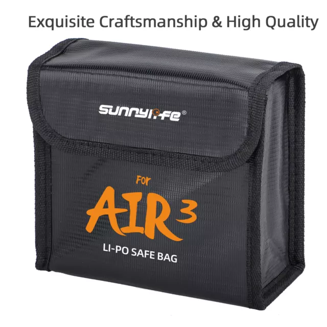 Capacity LiPo Safe Battery Bag Explosion Proof Protective Case for DJI Air 3 2