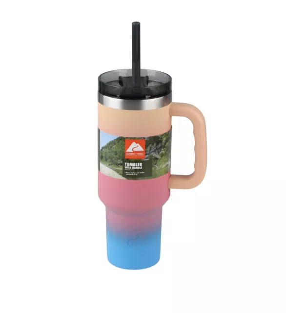 Ozark Trail 40 oz Vacuum Insulated Stainless Steel Tumbler Gradient Color