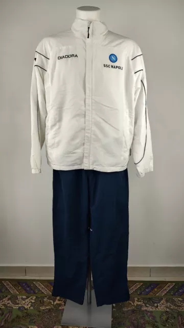 DIADORA NAPOLI TUTA COMPLETO CALCIO GIACCA PANTALONE Tg L JERSEY VINTAGE SPORT EUR 85 00 PicClick IT