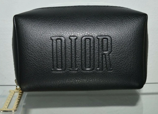 Christian Dior Pochette Pouch Clutch Borsetta Trousse Beauty Nero Pelle Rarità