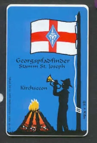 GERMANY 1995 Scarce BOY SCOUT BUGLER Campfire Telephone Card