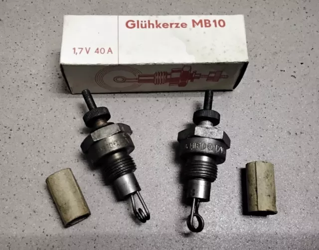 2 x Glühkerze MB10 1,7V 40A Original Robur  Dumper Picco Waran IFA Fortschritt