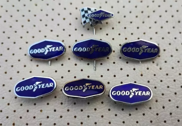 Good Year England Birmingham Enamel Vintage Badges Tyres Pins Goodyear Tires