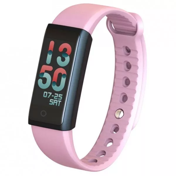 Smartband Bracciale Rosa Orologio Sport Bluetooth Sonno Battito Per Android Ios