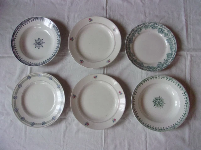 Lot assiette ancienne St Amand les eaux et Sarreguemines