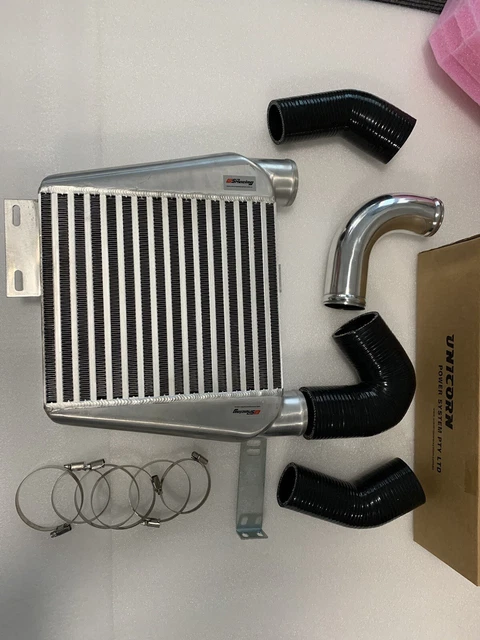 aqxreight - Turbo Intercooler, 63mm Inlaat Dia 300x160x65mm Universele Voormontage Turbo Intercooler Auto Gemodificeerd Accessoire