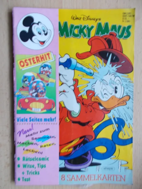 Comics, Hefte, MICKY MAUS, Band Nr. 16/1990, mit Beilage, Walt Disney, Ehapa