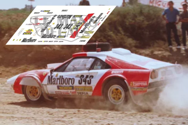 Decals Ferrari 308 Baja Aragon Montesblancos 1:32 1:43 1:24 1:18 calcas Zanini