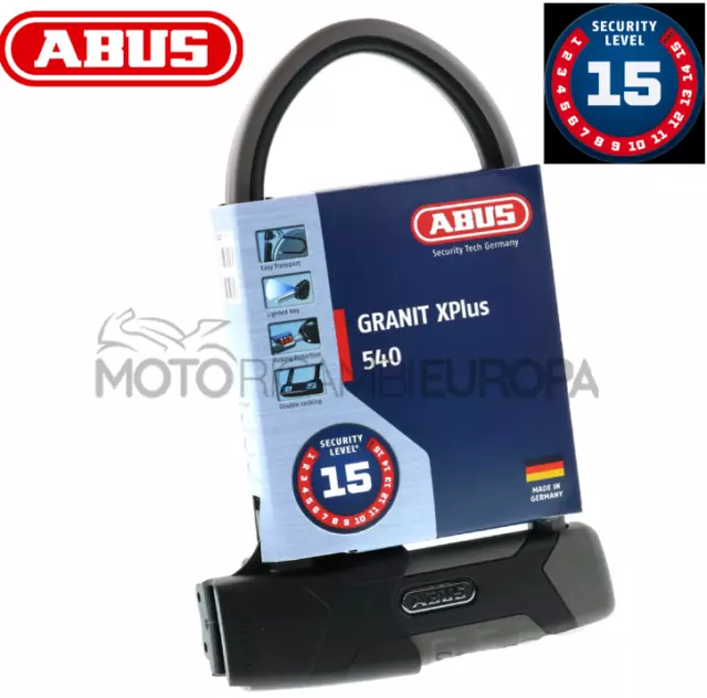 Abus Granit X-Plus Moto Serratura U-Hackle per Moto 540/160HB300