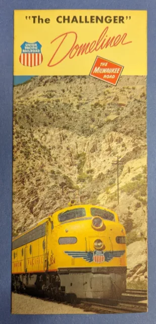 Union Pacific The Challenger Domeliner Brochure 1961 Chicago Los Angeles