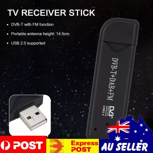 DVB-T DAB FM USB 2.0 Stick Digital TV Antenna Receivers SDR Video Dongle