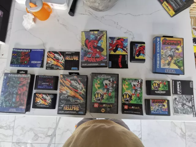 Sega mega drive rare games bundle 5 games. All cib. Some near mint