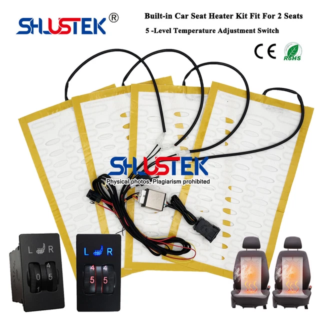Universal Car Seat Heater Car Seat Heating Pad Dual Control Switch 12V