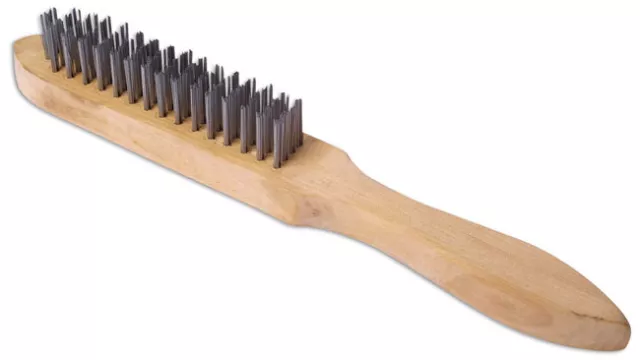 Prix Offre Câble Brosse 4 Rangée Poignée en Bois Pièce Numéro 0226 Par Laser