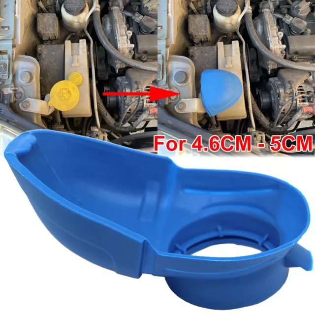 Universal Wiper Washer Fluid Reservoir Bottle Filler Cap Lid Screen Wash Funnel