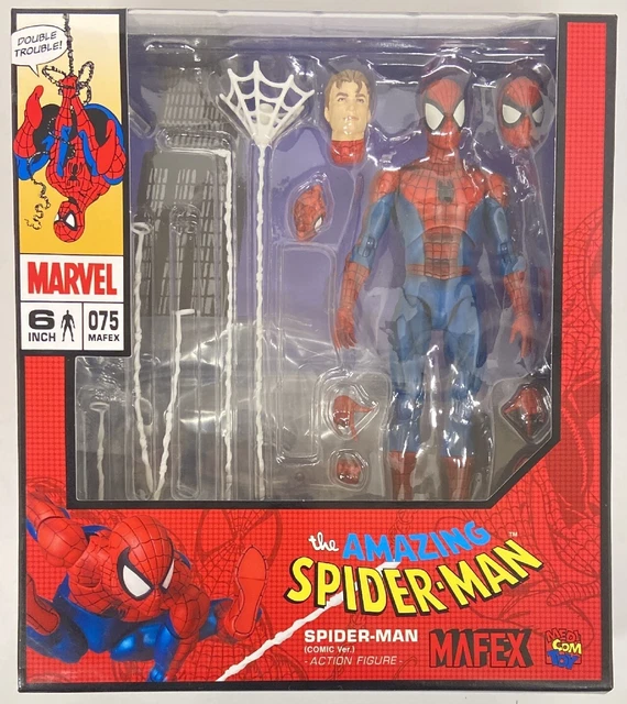 MEDICOM TOY MAFEX No.075 Spider-Man Bd Version Peter Parker Action ...
