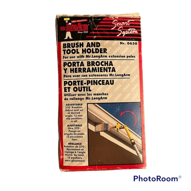 Mr. Long Arm 0650 Brush and Tool Holder 1 Pack, Yellow NEW