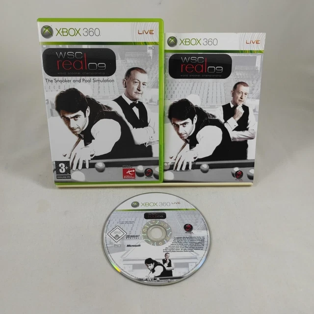 WSC REAL 09 WORLD SNOOKER CHAMPIONSHIP Xbox 360 game with manual