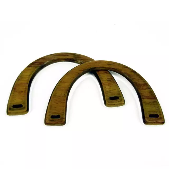 Natural Wood Bag Handles Large Pair of U Shaped  making bags Craft , Sewing BH11