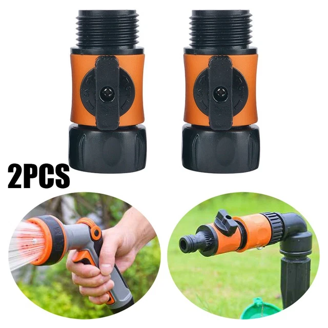 Connecteur Robinet En Ligne Pour Irrigation Jardin - Raccord Barbelé 5.10mm (3/4") - Marche/arrêt - Pour étang, Fontaine, Aquarium