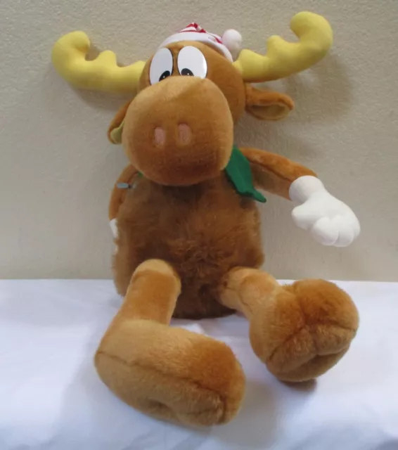 1996 Bullwinkle Macys 24" Stuffed Christmas Moose Plush Toy