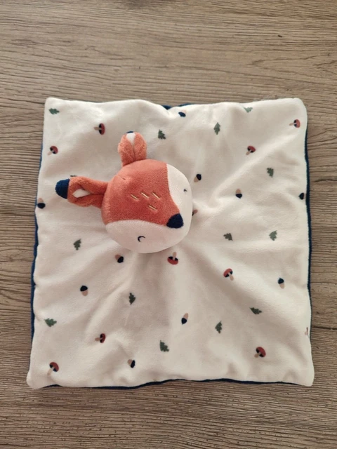 DOUDOU PLAT SIMBA TOYS FAON CERF BLANC BEIGE CRÈME champignon gland comme neuf
