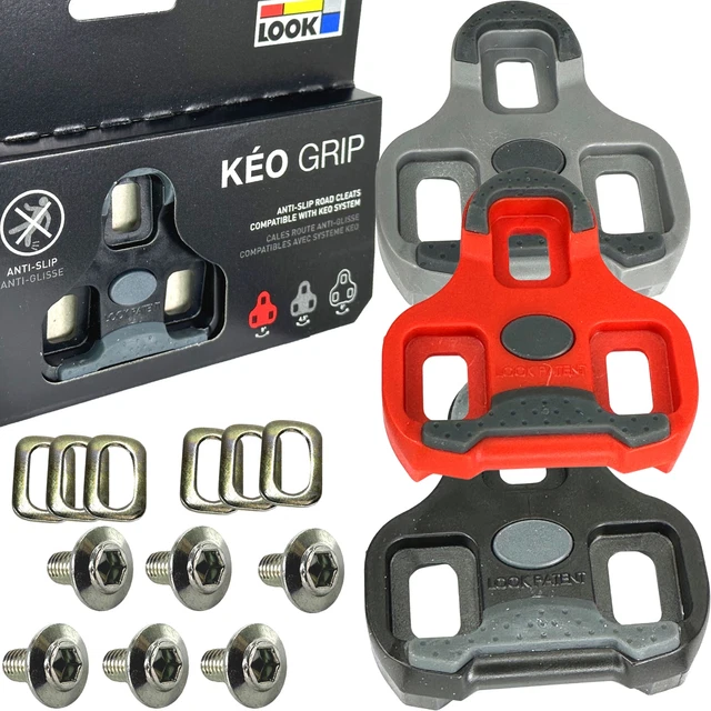 LOOK Kéo Grip Pedal Cleats - ARC - Grey/red