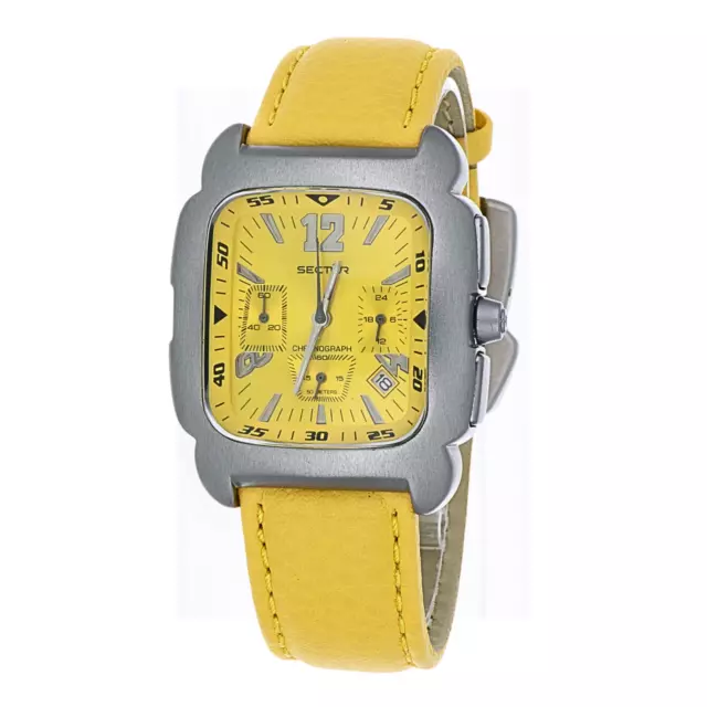 Sector Orologio Cronografo Unisex in alluminio  giallo idea regalo affare !!!