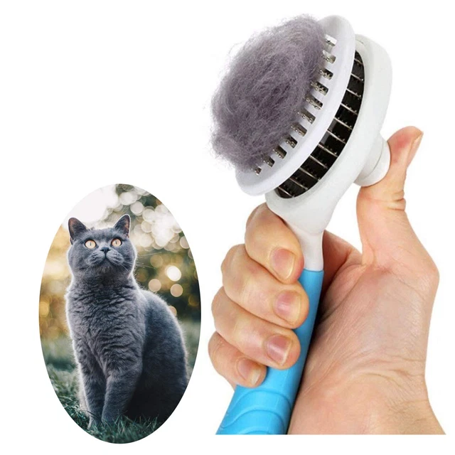 Cat Grooming Brush, Self Cleaning Slicker Brushes for Dogs Cats Pet Grooming Bru