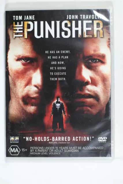 The Punisher - Tom Jane - John Travolta - Region 4 - Preowned - Tracked (D819)