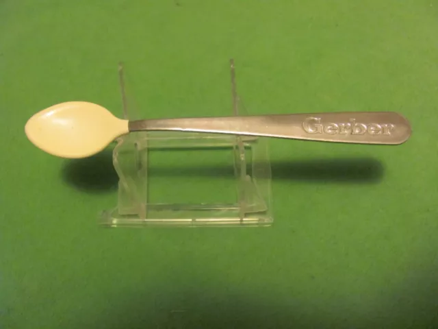 Vintage Gerber Stainless Steel Coated Baby Spoon 5.5"