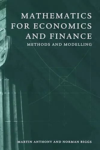 Mathematics for Economics and Finance: Methods A... by Anthony, Martin Paperback