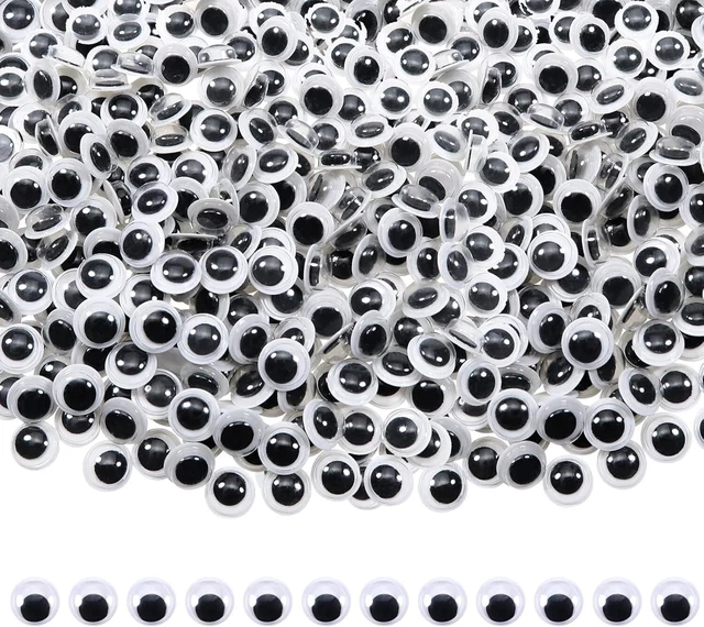 Occhi Adesivi Per Lavoretti - 1250 Pezzi In 8 Misure, Da 4mm A 12mm, Per Pupazzi E Creazioni Fai Da Te - Foto 8